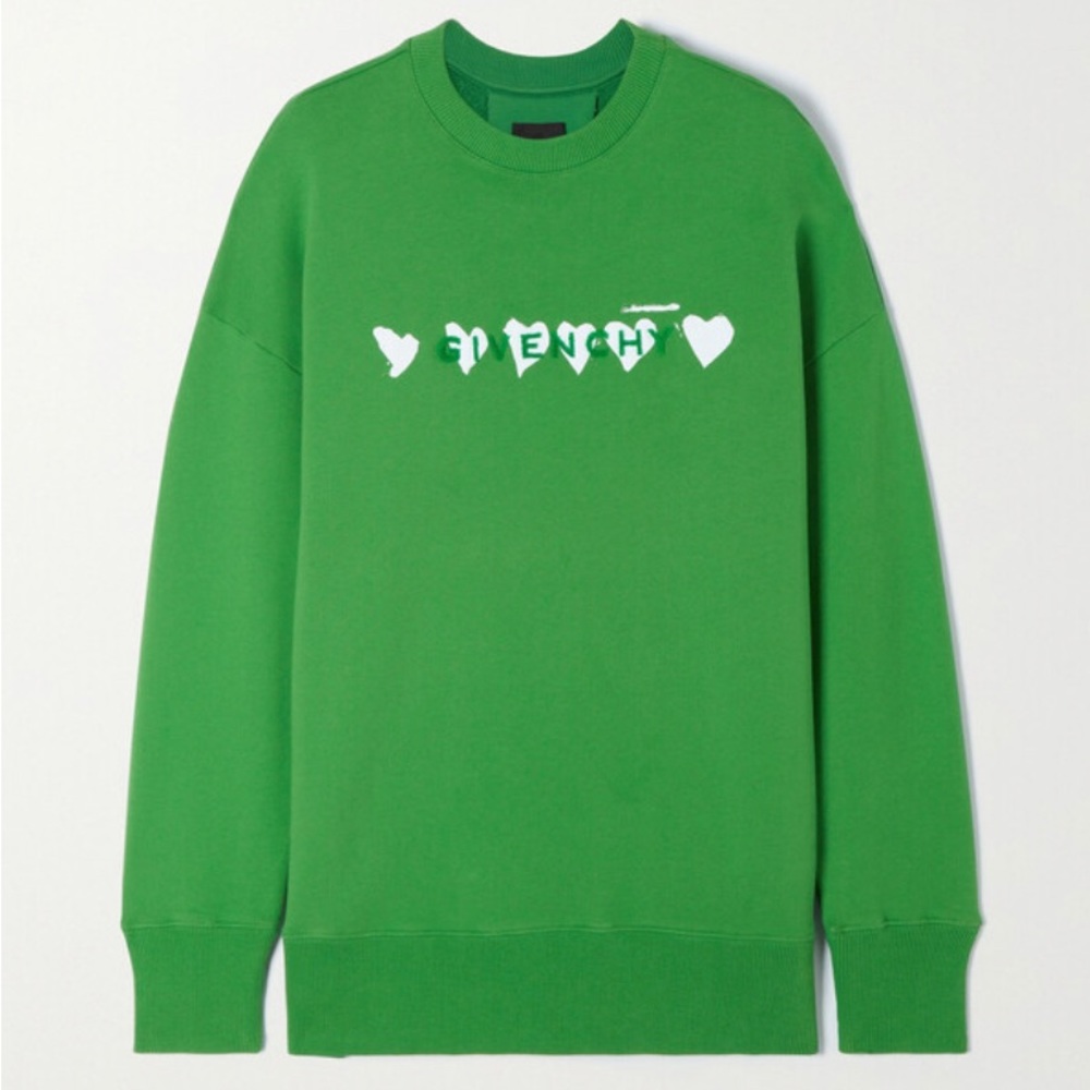 Givenchy Sweatshirt - Flocked Printed Cotton Jersey